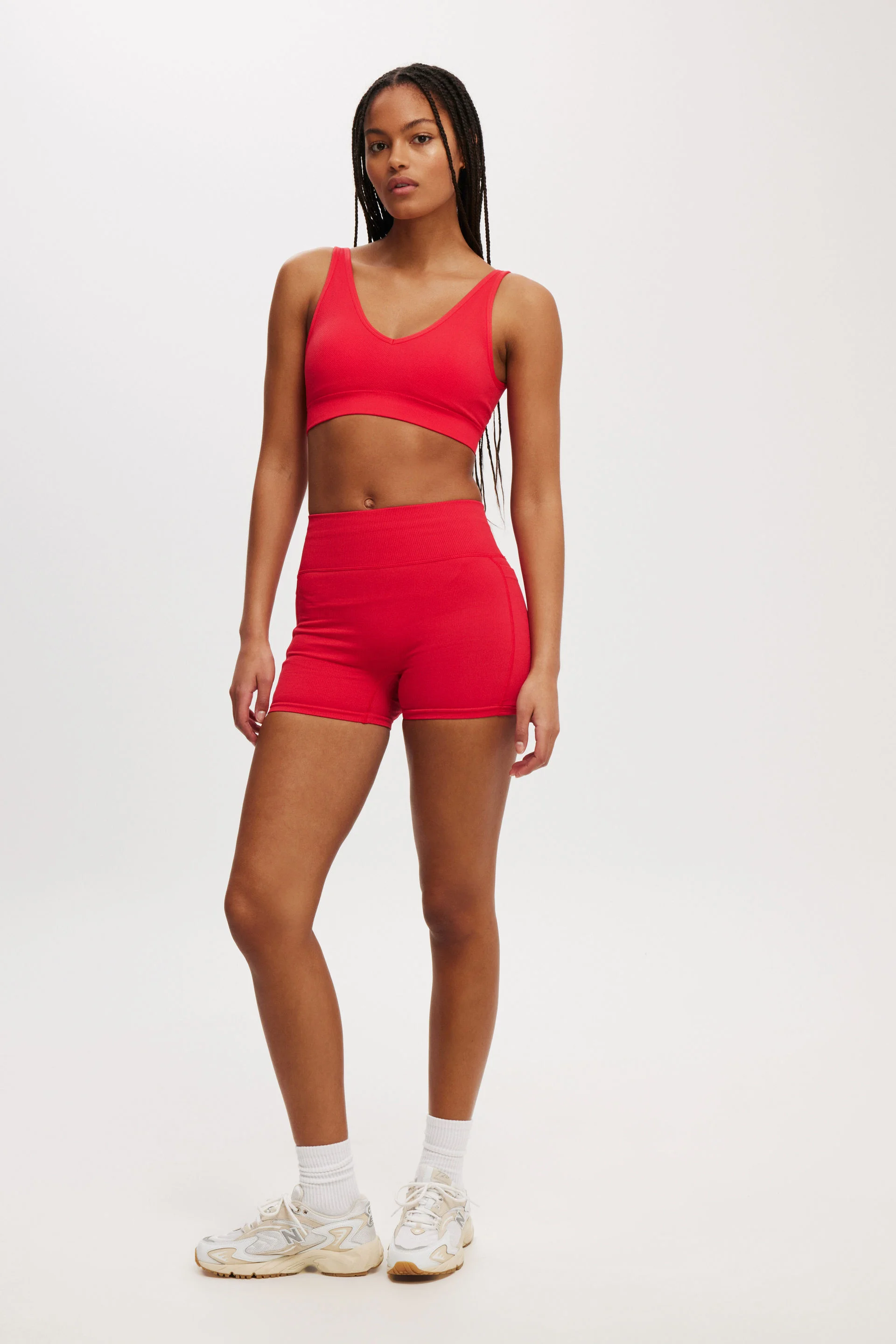 COTTON:ON BODY Quần Thun Ngắn Thể Thao Nữ-Seamless Pocket Shortie Short