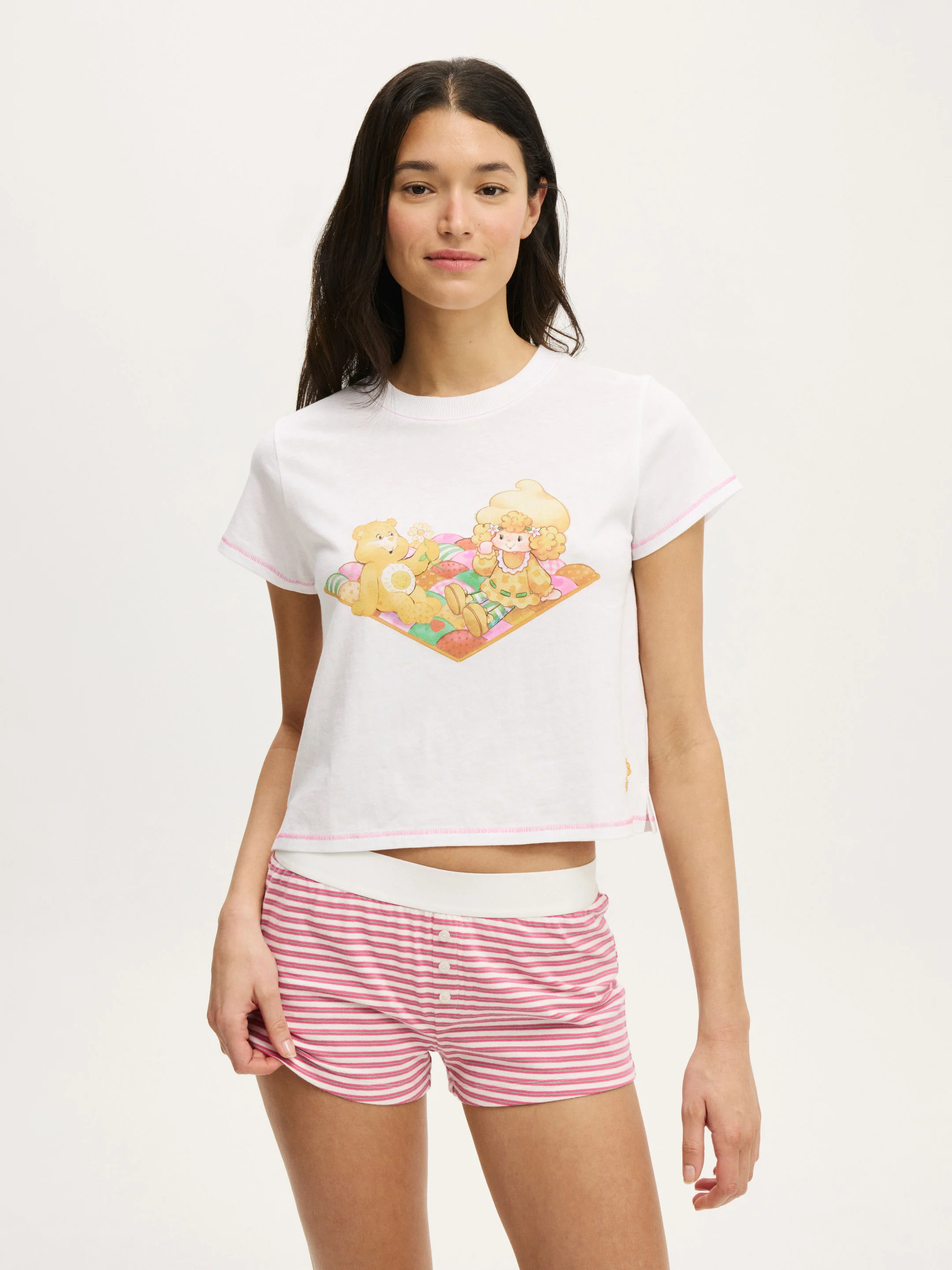 COTTON ON BODY Áo Thun Có Họa Tiết Nữ-90S Sleep Tee
