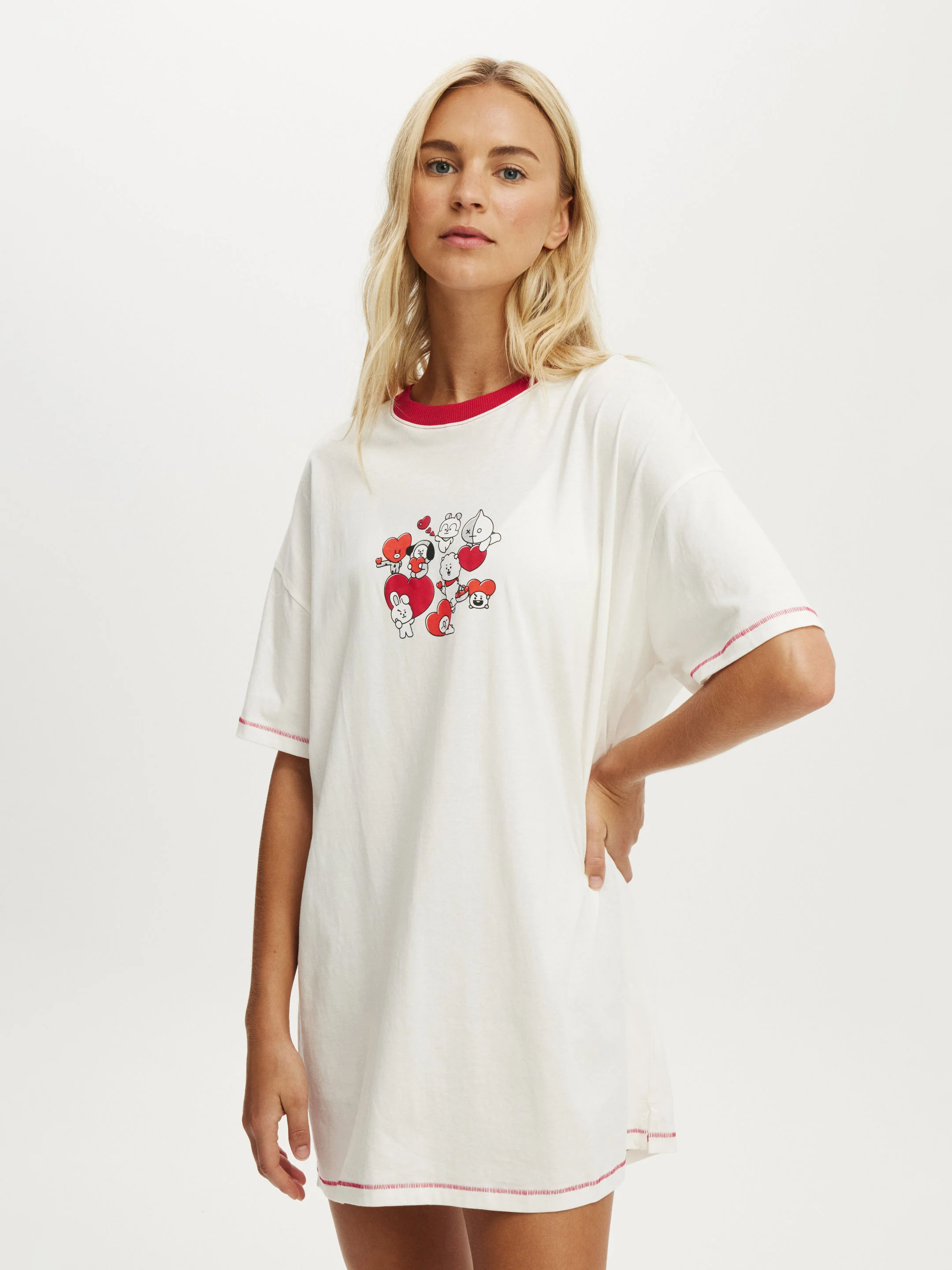 COTTON ON BODY Áo Thun Có Hoạ Tiết Nữ - 90S Graphic T-Shirt Nightie