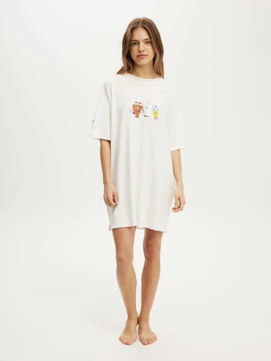 COTTON ON BODY Áo Thun Có Họa Tiết Nữ-90S Graphic T-Shirt Nightie
