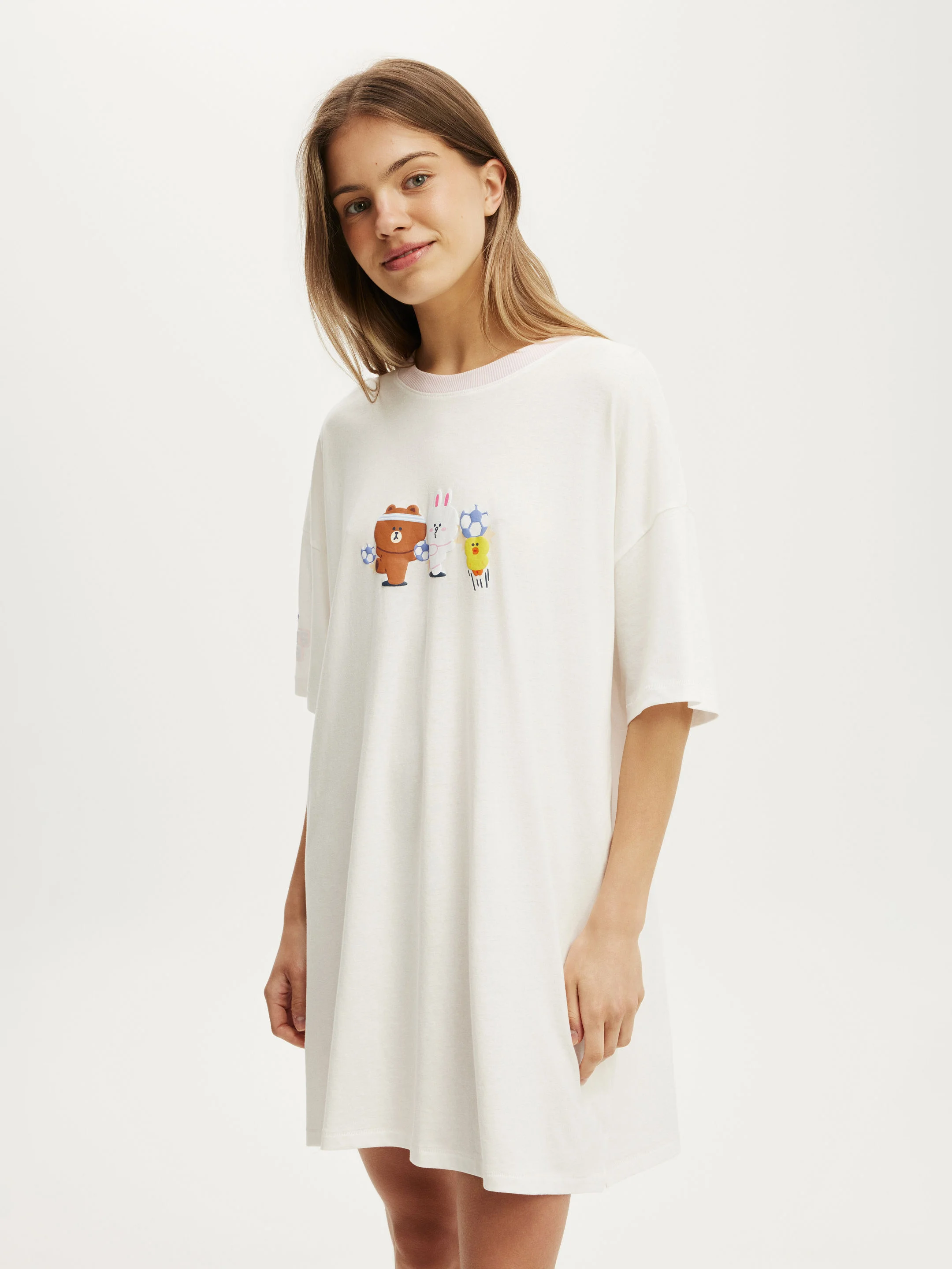 COTTON ON BODY Áo Thun Có Họa Tiết Nữ-90S Graphic T-Shirt Nightie