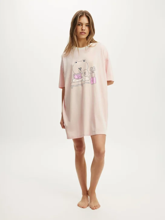 COTTON ON BODY Áo Thun Có Họa Tiết Nữ-90S Graphic T-Shirt Nightie