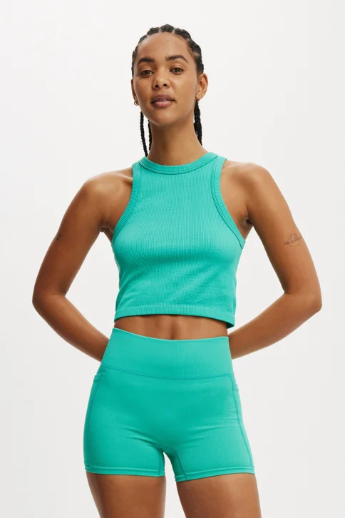 COTTON ON BODY Áo Thun Cộc Tay Nữ-Seamless Ringer Tank