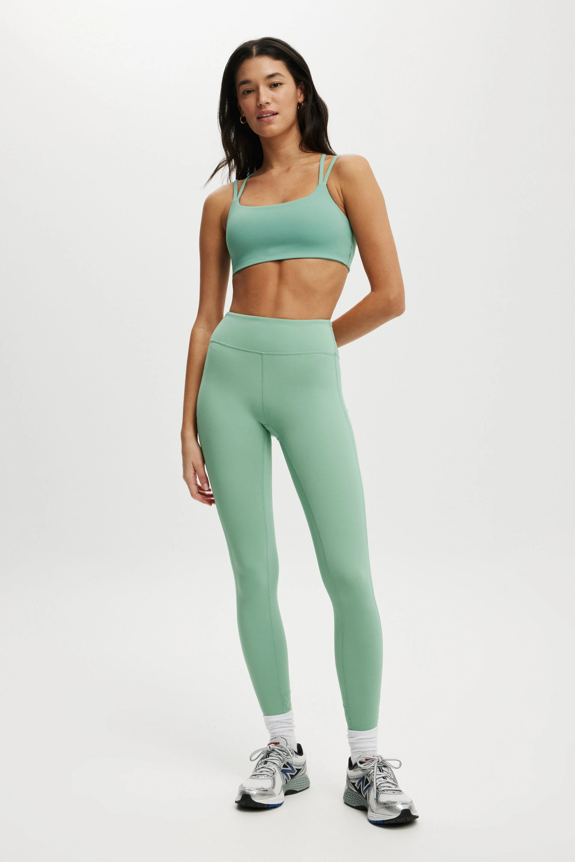 COTTON ON BODY Quần Bó Thể Thao Nữ-Ultra Luxe Mesh Panel 7/8 Tight- Asia Fit