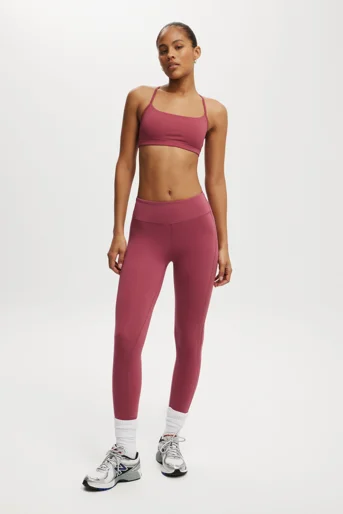 COTTON ON BODY Quần Thun Bó Thể Thao Nữ-Ultra Luxe Mesh Panel 7/8 Tight- Asia Fit