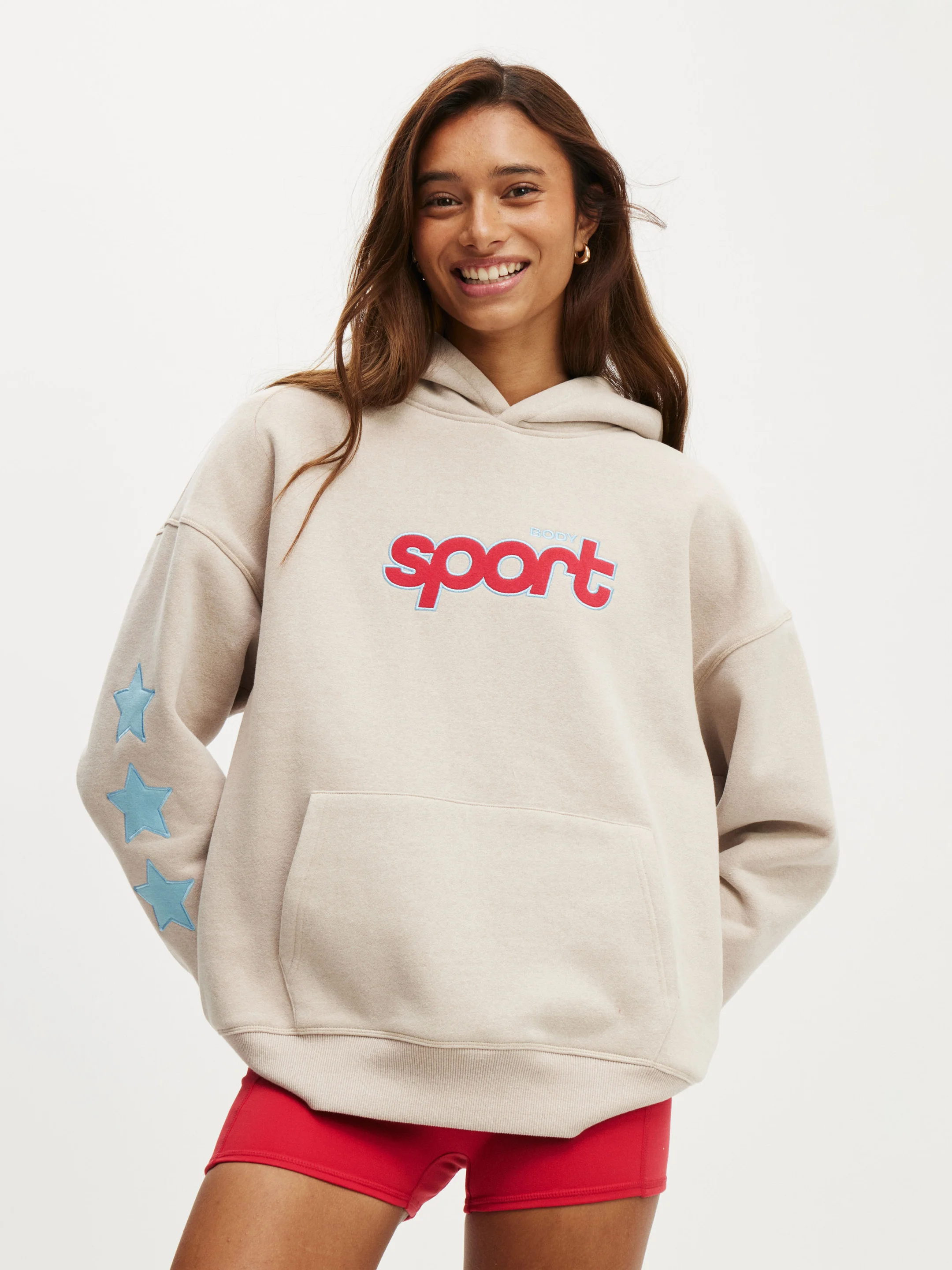 COTTON ON BODY Áo Chui Đầu Có Nón Nữ-Plush Premium Graphic Hoodie