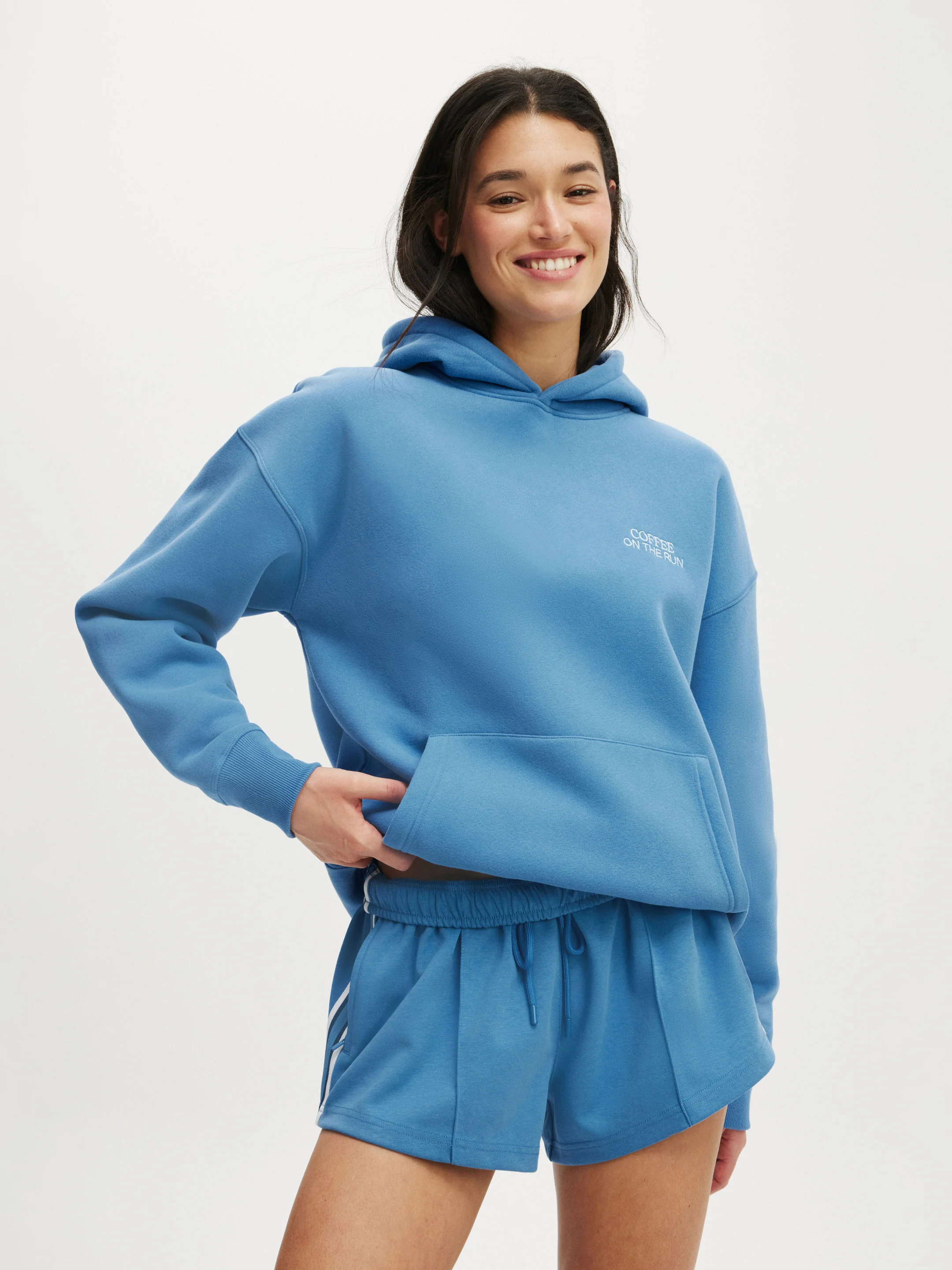 COTTON ON BODY Áo Chui Đầu Có Nón Nữ-Plush Premium Graphic Hoodie