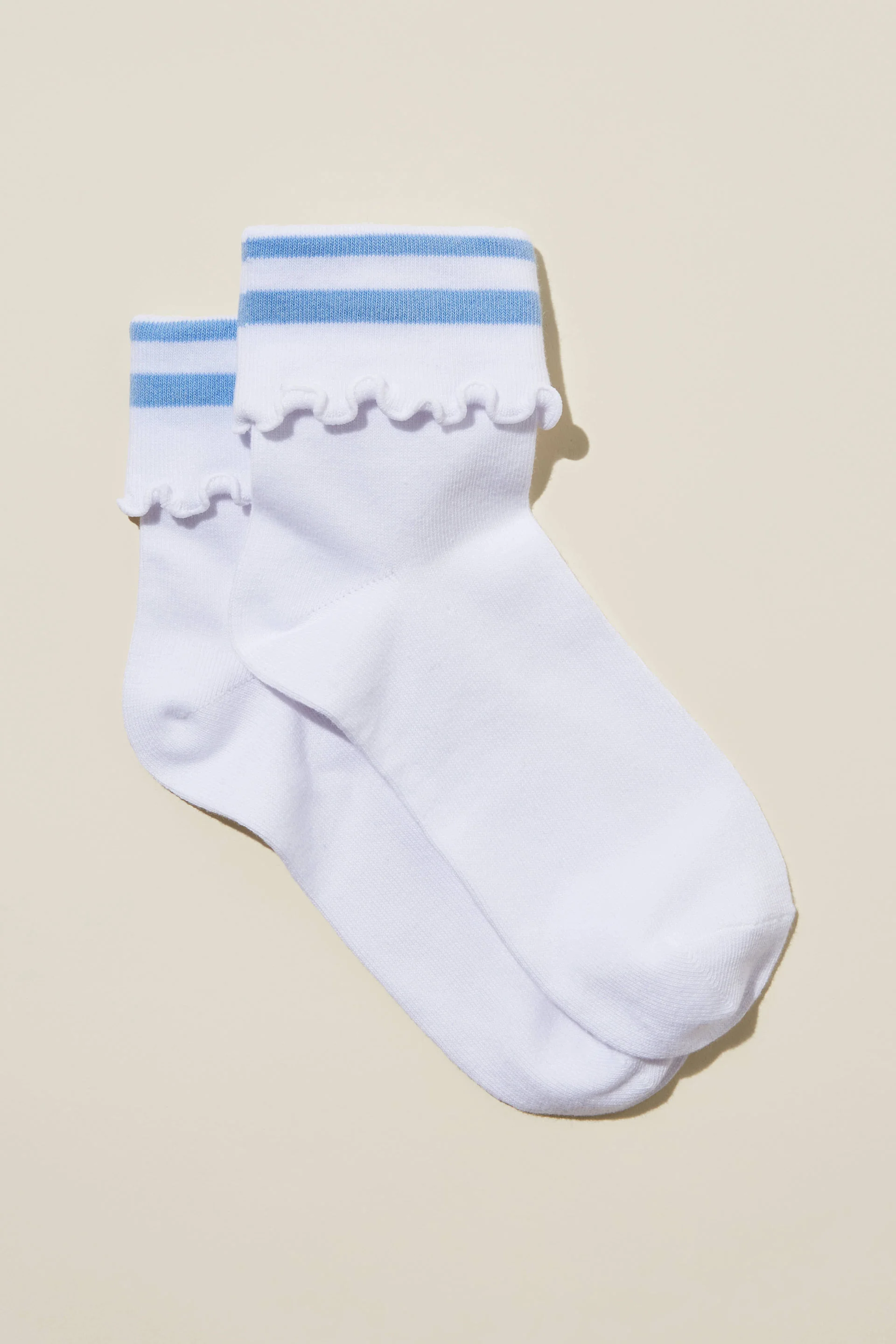 COTTON ON BODY Vớ Ngắn-Active Folded Frill Sock