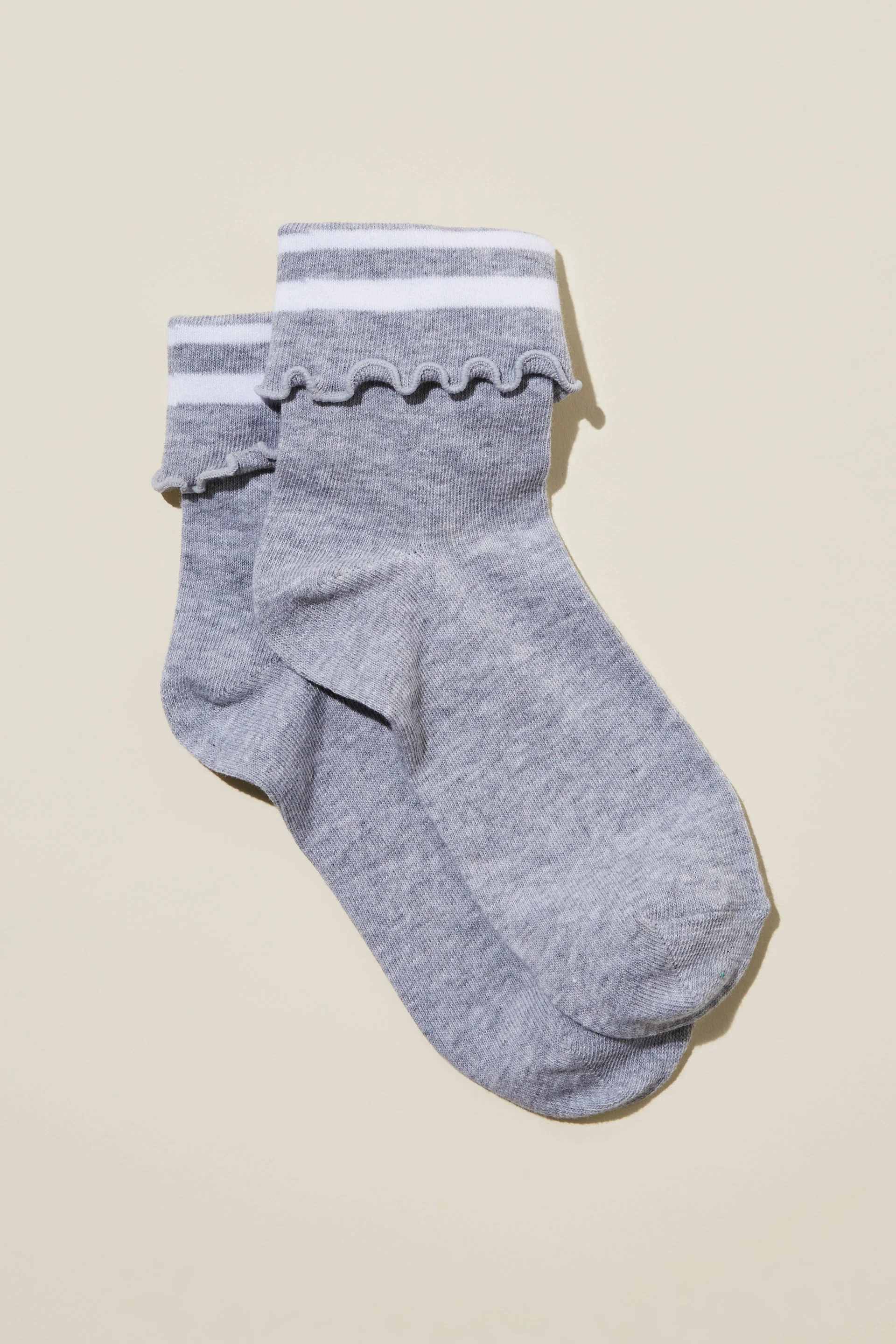 COTTON ON BODY Vớ Ngắn-Active Folded Frill Sock