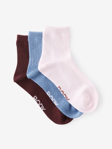 COTTON ON BODY Bộ 3 Vớ Nữ-Body Mid Crew Socks 3Pk