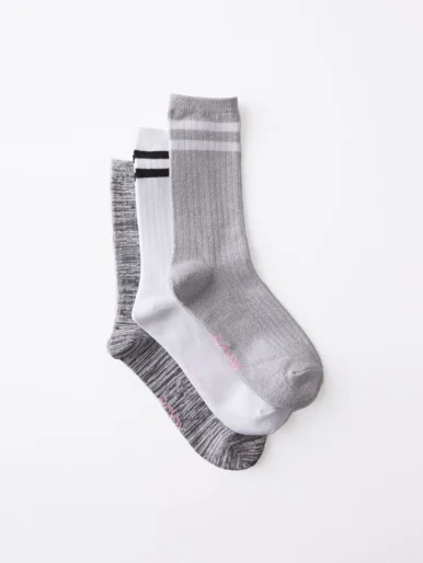 COTTON ON BODY Bộ 3 Vớ Nữ-Body Crew Socks 3Pk
