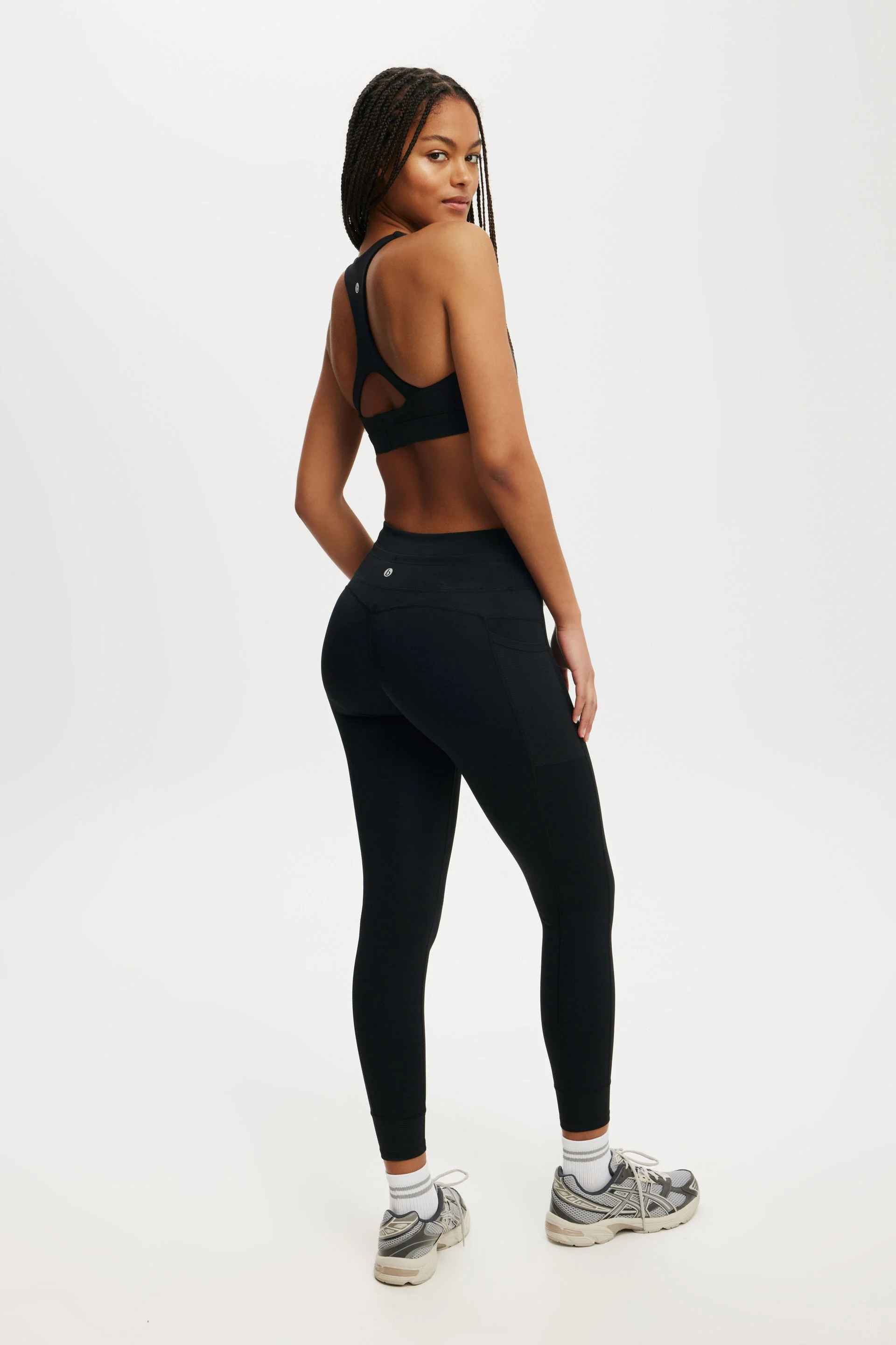 COTTON ON BODY Quần Thun Bó Thể Thao Nữ-Ultimate Run Rib 7/8 Tight- Asia Fit
