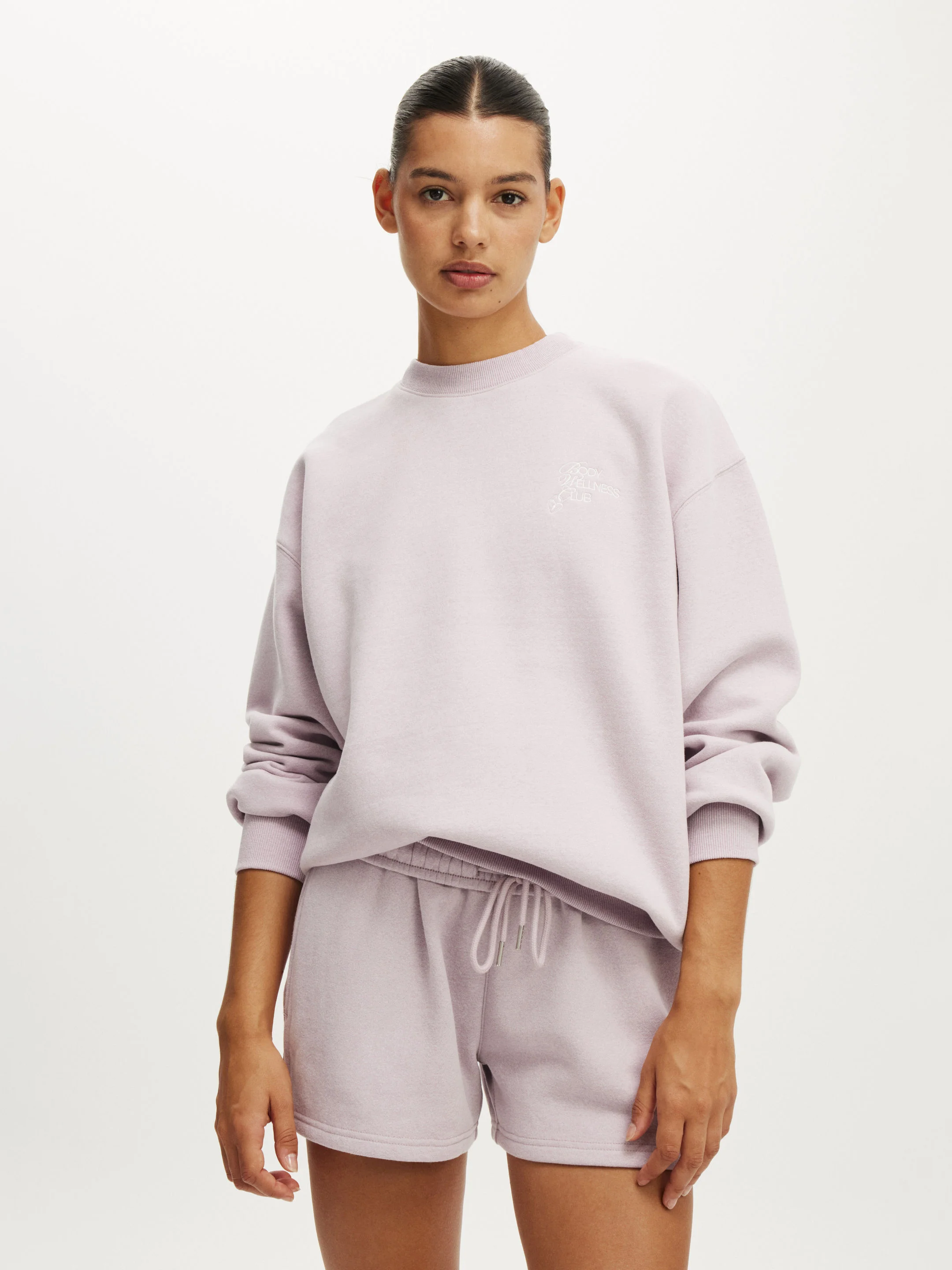 COTTON ON BODY Áo Chui Đầu Dài Tay Nữ - Plush Graphic Crew Sweatshirt
