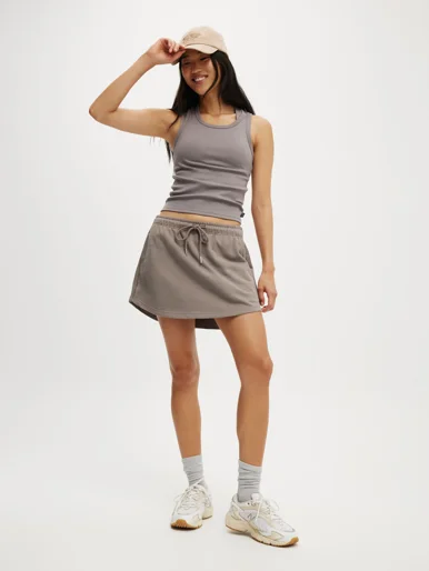 COTTON ON BODY Váy Thun Ngắn Nữ-Lightweight Fleece Skirt