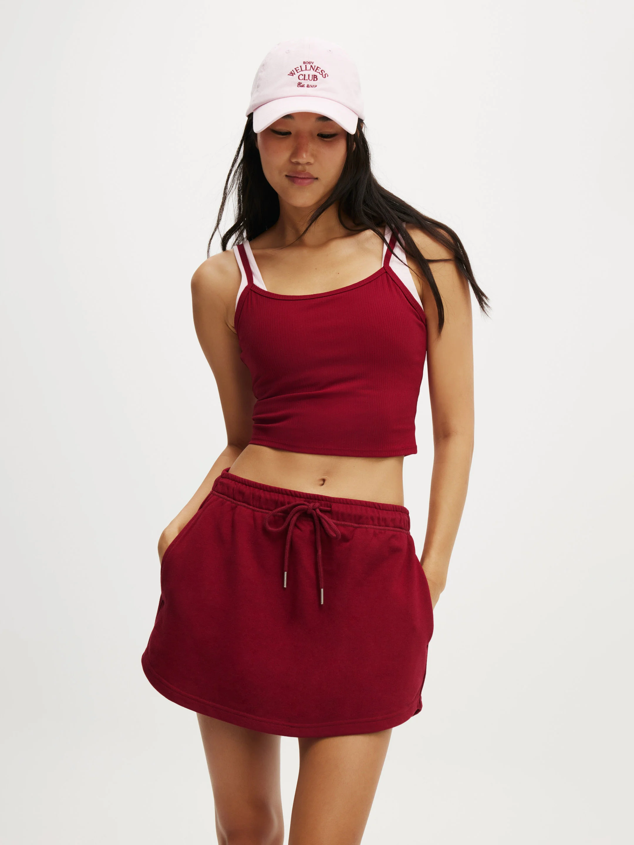 COTTON ON BODY Váy Thun Ngắn Nữ-Lightweight Fleece Skirt