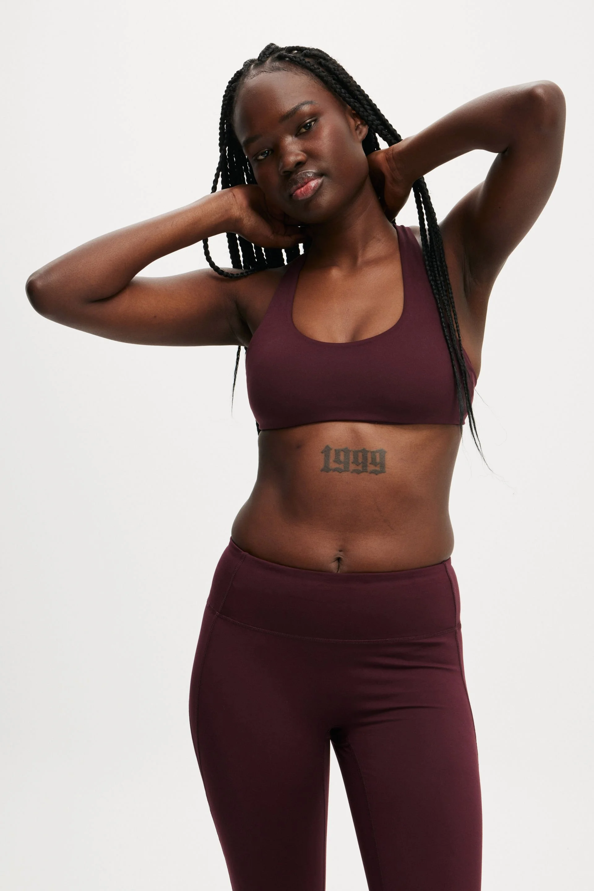 COTTON ON BODY Áo Bra Thể Thao Nữ-Ultra Soft Plunge Strappy Crop