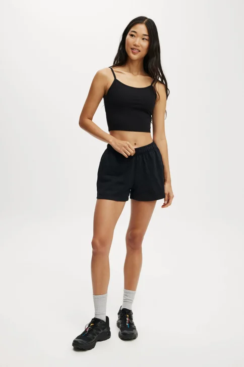 COTTON ON BODY Quần Thun Ngắn Thể Thao Nữ-Lightweight Fleece Gym Short