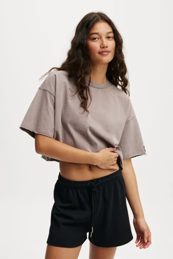 COTTON:ON BODY Áo Thun Ngắn Tay Nữ-Active Relaxed Cropped Tshirt