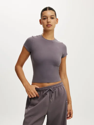 COTTON ON BODY Áo Thun Ngắn Tay Nữ-Ultra Soft Fitted Tshirt