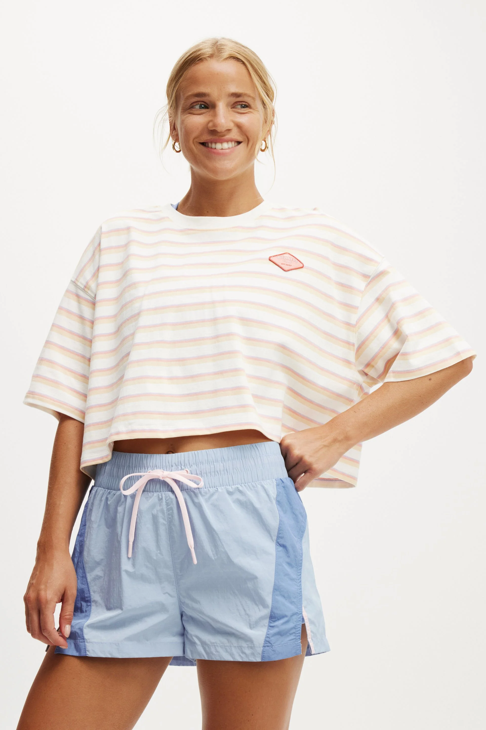 COTTON ON BODY Áo Thun Ngắn Tay Nữ-Active Cropped Graphic Tee