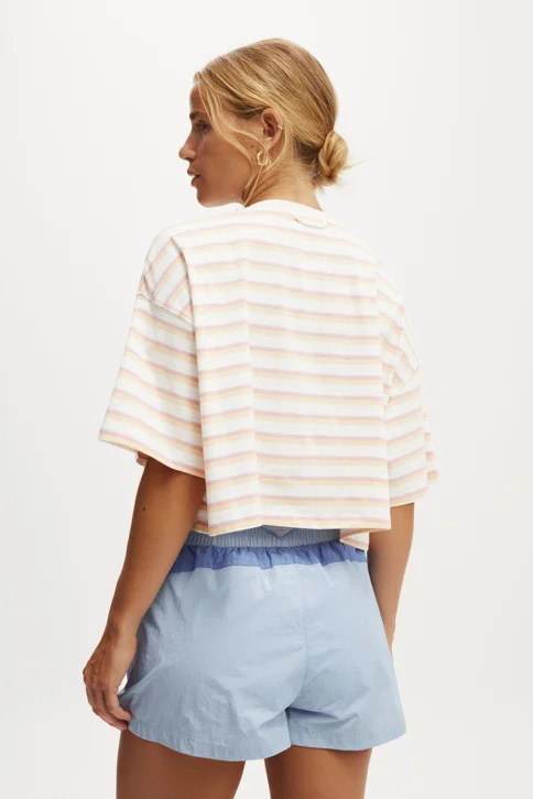 COTTON ON BODY Áo Thun Ngắn Tay Nữ-Active Cropped Graphic Tee