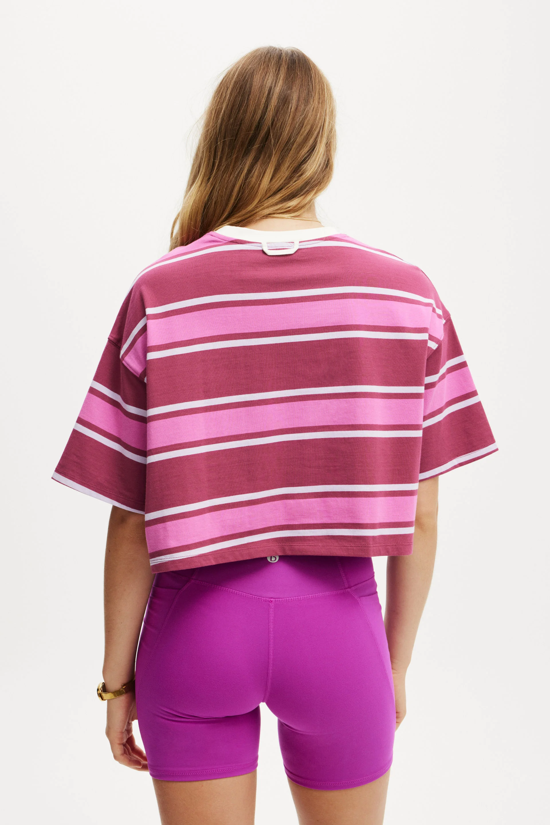 COTTON ON BODY Áo Thun Ngắn Tay Nữ-Active Cropped Graphic Tee