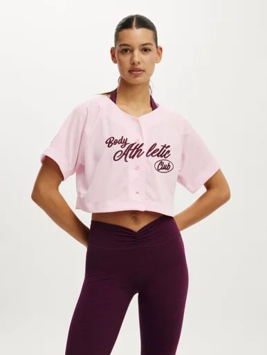 COTTON ON BODY Áo Thun Có Họa Tiết Nữ - Active Mesh Raglan Graphic Tee