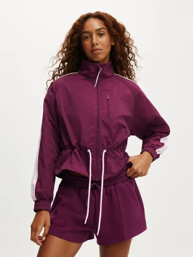 COTTON ON BODY Áo Khoác Dài Tay Nữ-Track Side Cropped Anorak