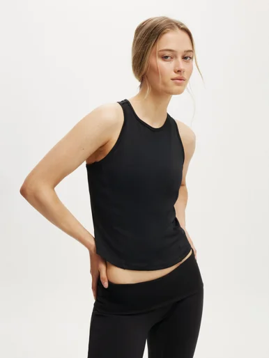 COTTON:ON BODY Áo Thun Cộc Tay Nữ-Active Workout Racer Tank