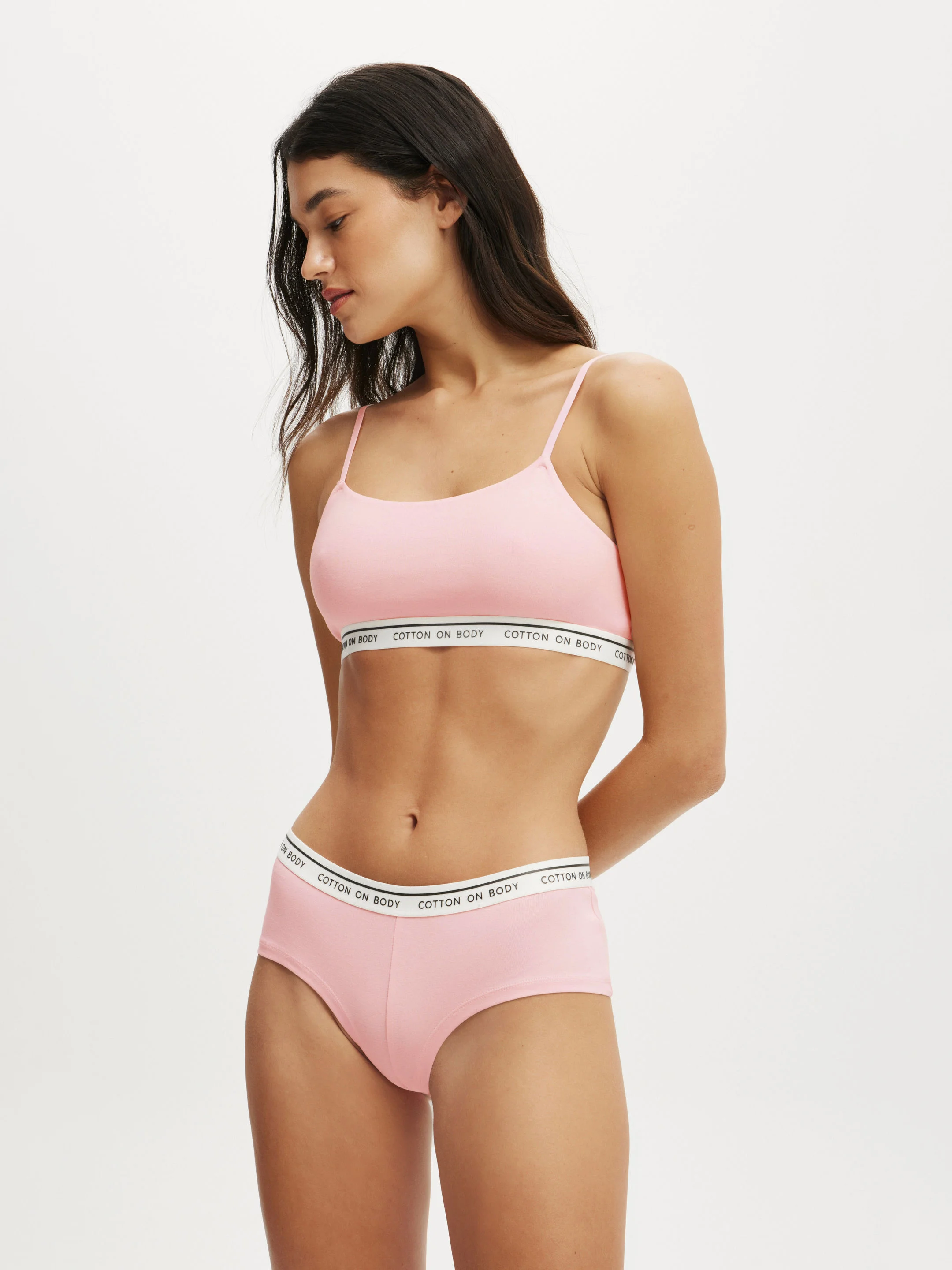 COTTON ON BODY Quần Lót Nữ-Branded Cotton Cheeky Boyshort
