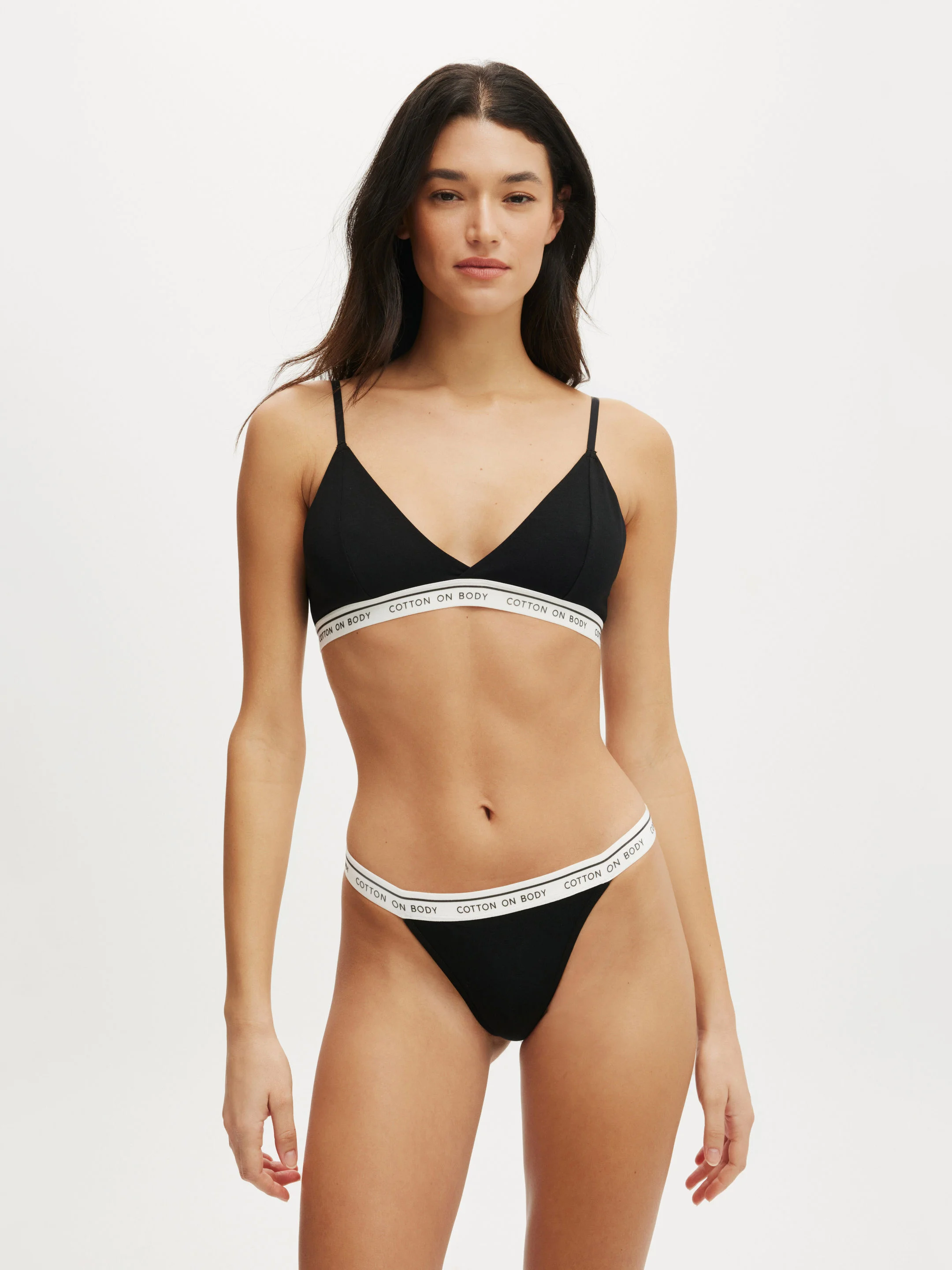 COTTON ON BODY Quần Lót Nữ-Branded Cotton Tanga G String