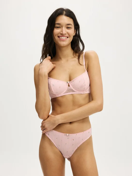 COTTON ON BODY Áo Bra Nữ-Sophie Cotton Pointelle Underwire Bra