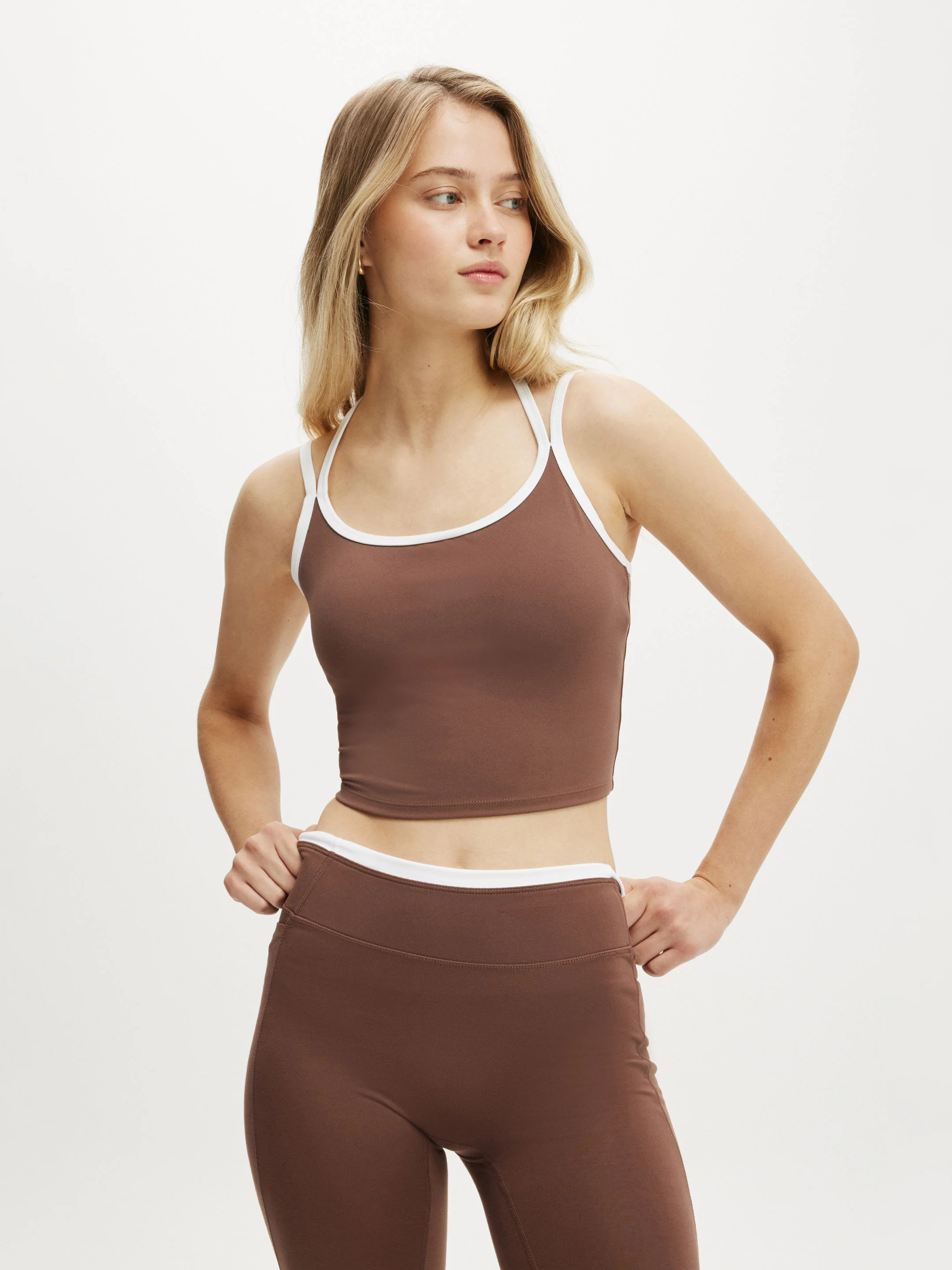 COTTON ON BODY Áo Thun Hai Dây Nữ-Ultra Soft Double Strap Halter