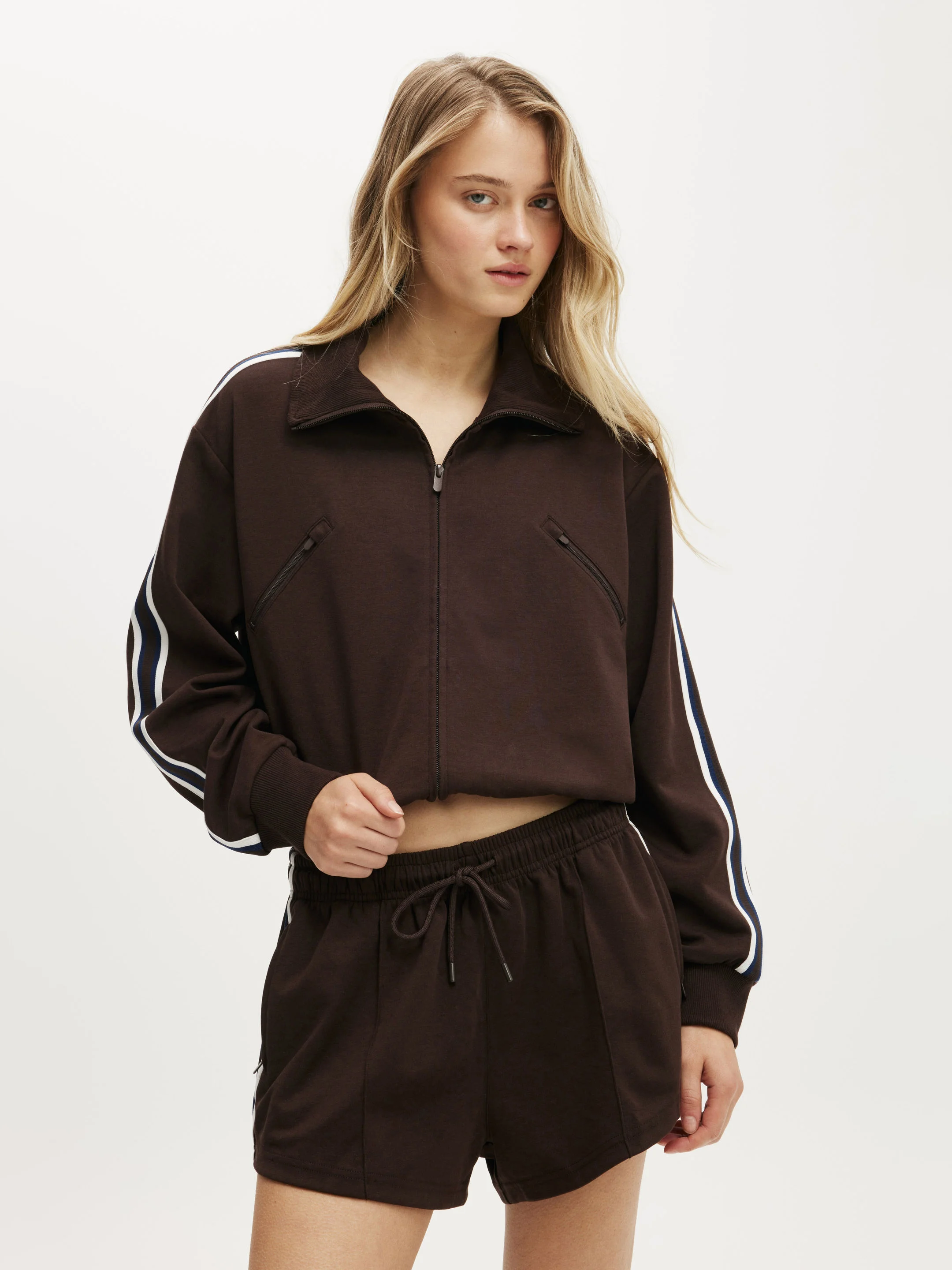 COTTON ON BODY Áo Khoác Dài Tay Nữ-Retro Track Jacket
