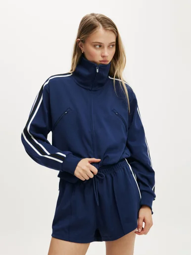 COTTON ON BODY Áo Khoác Dài Tay Nữ-Retro Track Jacket