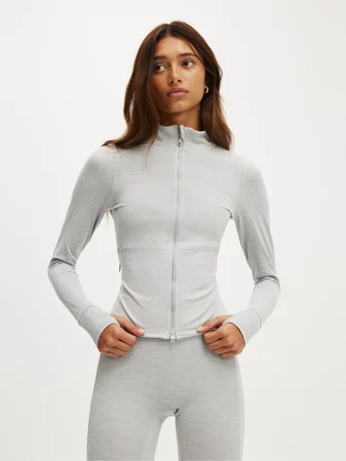 COTTON ON BODY Áo Khoác Dài Tay Nữ-Ultra Soft Zip Through Jacket