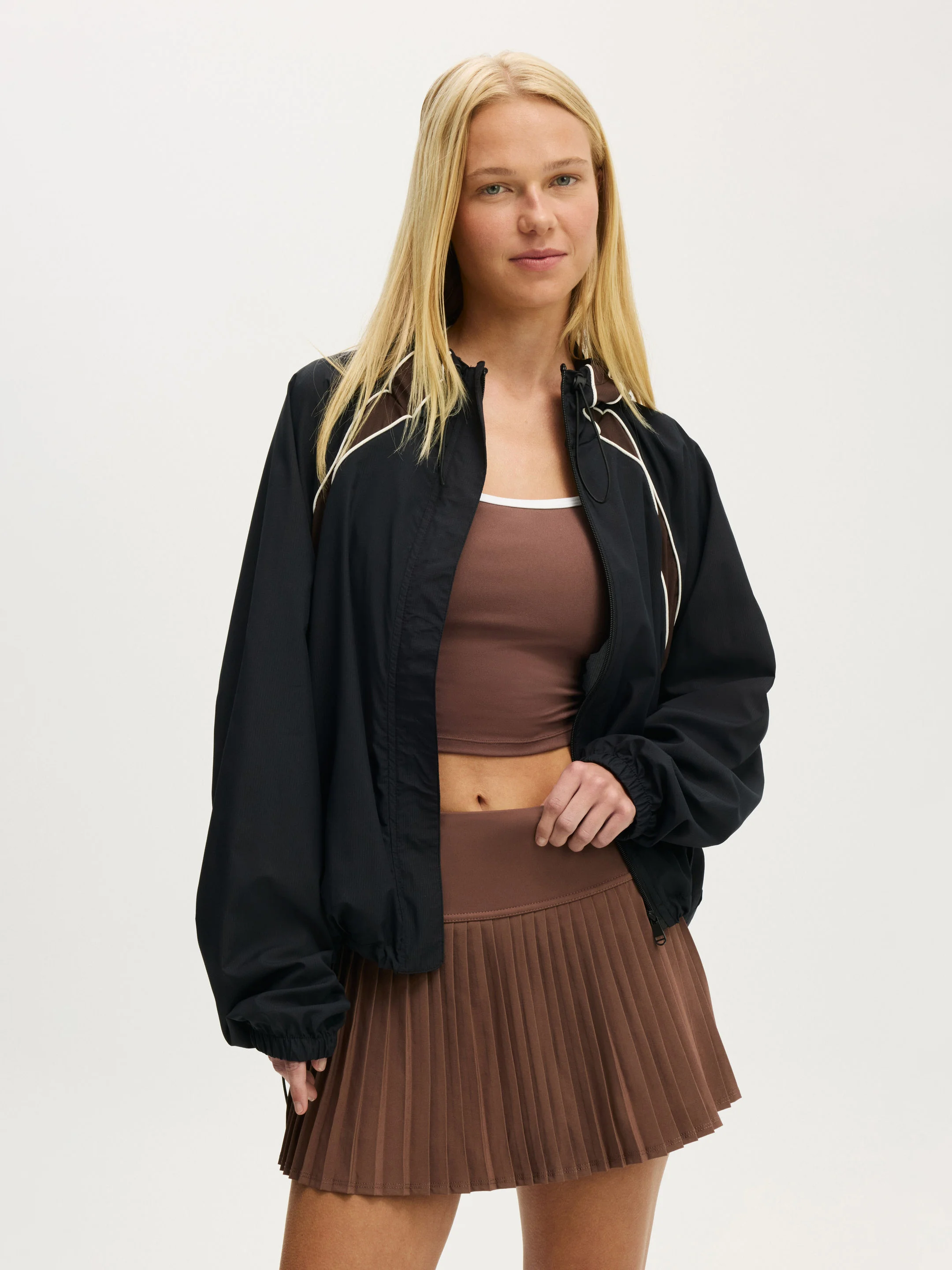 COTTON ON BODY Áo Khoác Dài Tay Nữ-Contrast Curve Panel Anorak