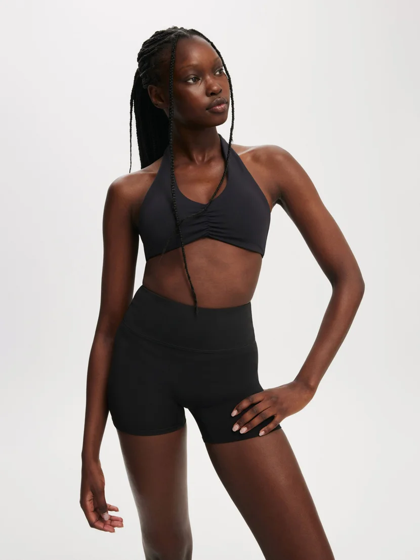 COTTON ON BODY Áo Bra Thể Thao Nữ-Ultra Soft Scrunch Halter Crop