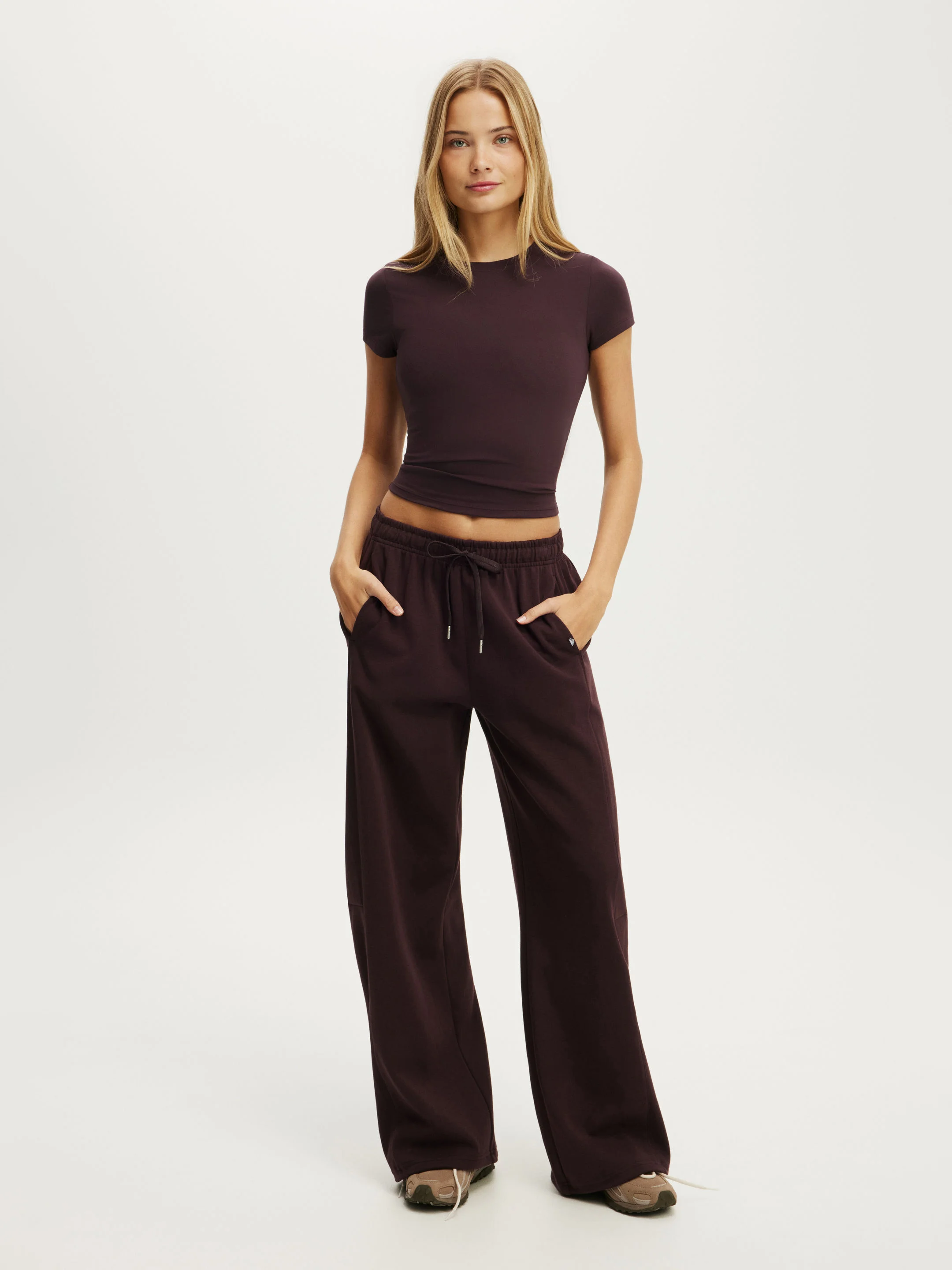 COTTON ON BODY Quần Thun Dài Nữ - Summer Fleece Adjustable Hem S