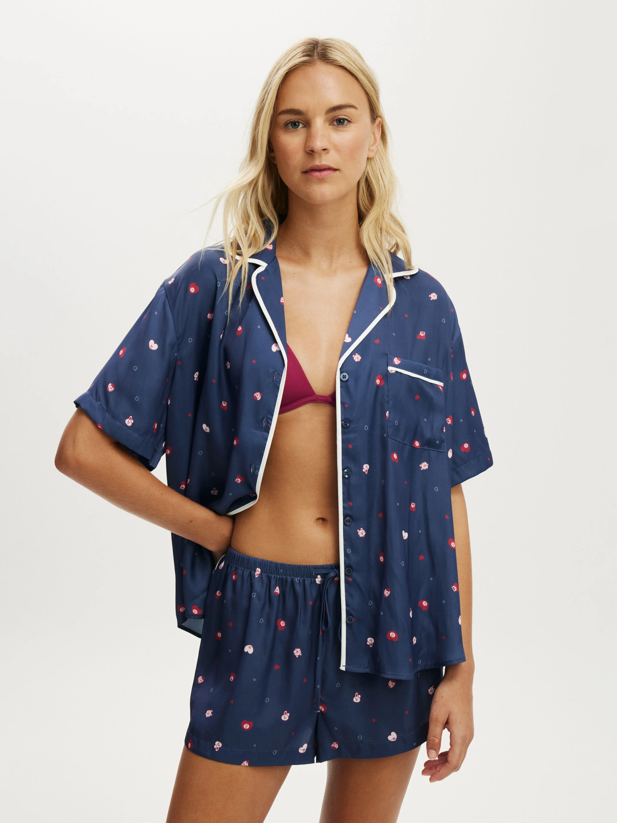 COTTON ON BODY Bộ Đồ Ngủ Nữ - Washed Satin Sleep Set