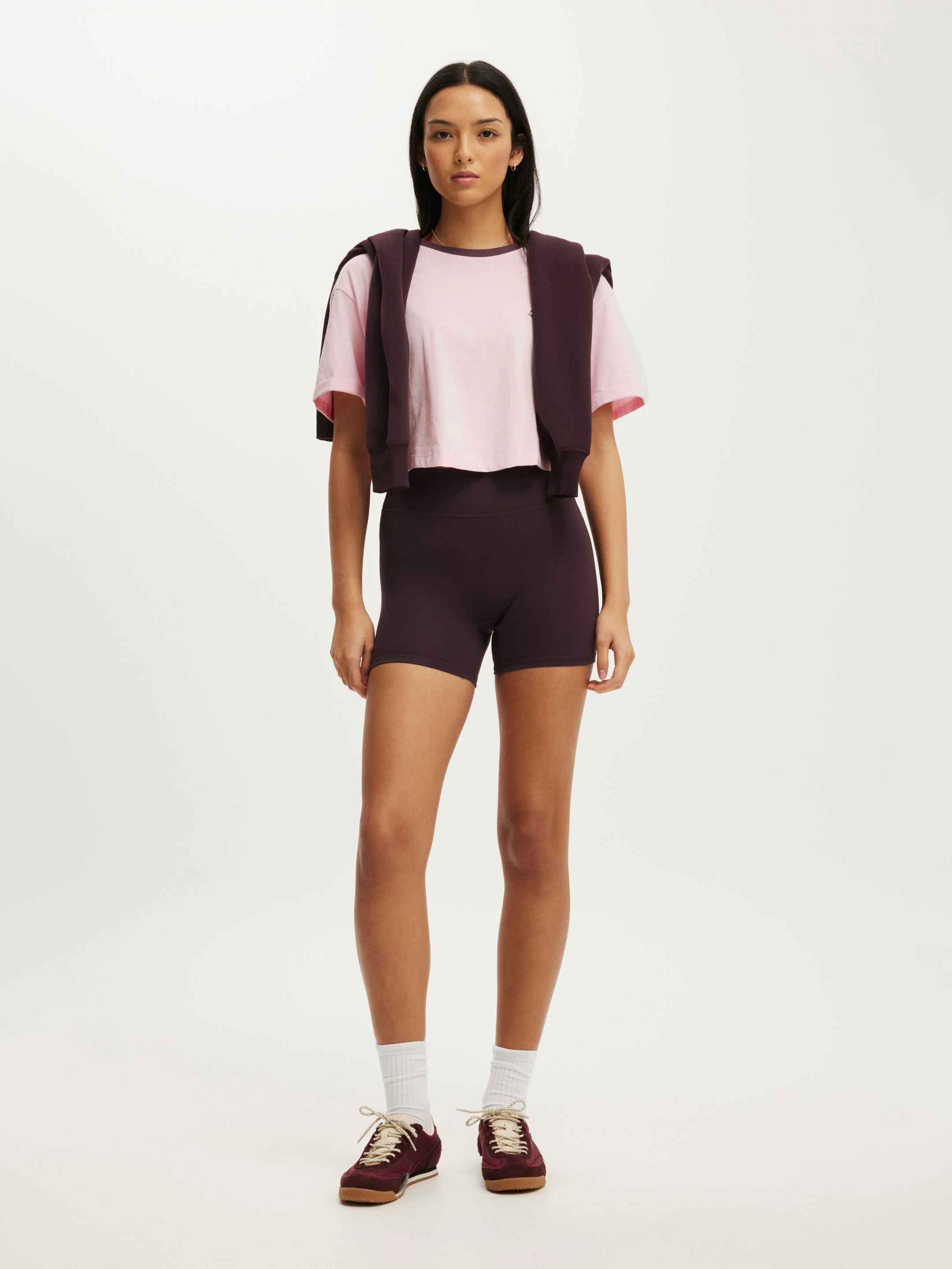 COTTON ON BODY Quần Thun Thể Thao Nữ - Ultra Soft Invisible Scrunch S