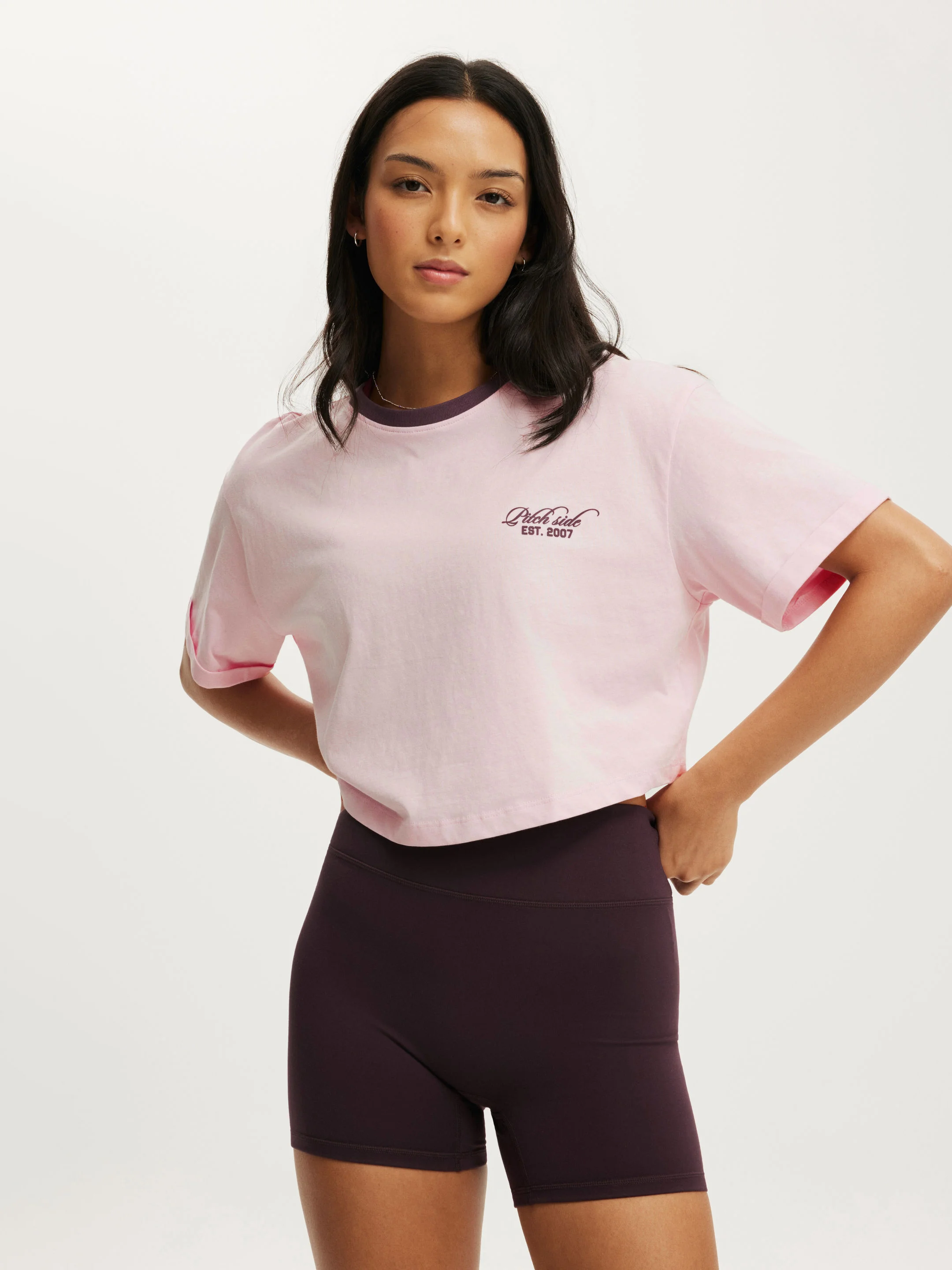 COTTON ON BODY Quần Thun Thể Thao Nữ - Ultra Soft Invisible Scrunch S