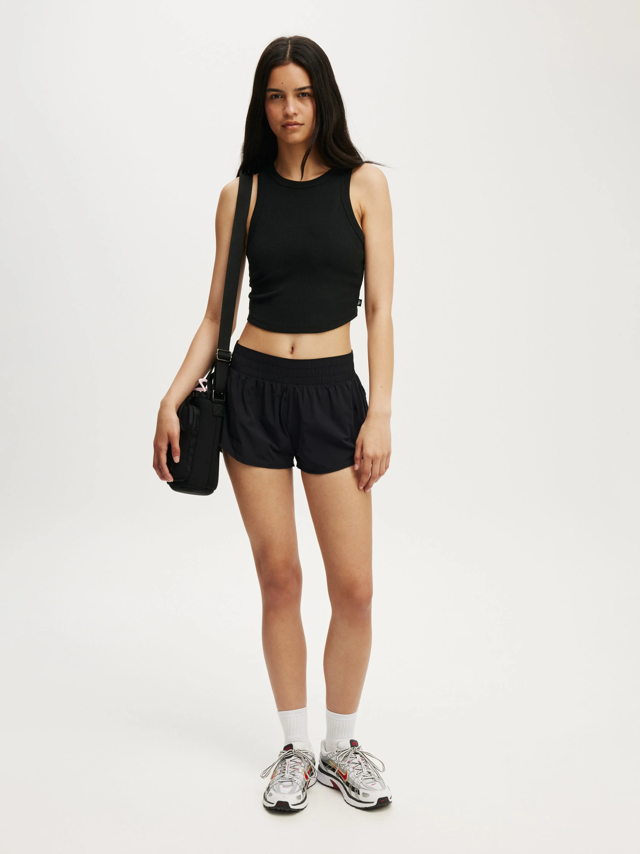 COTTON ON BODY Quần Ngắn Thể Thao Nữ-Active Curve Hem Short