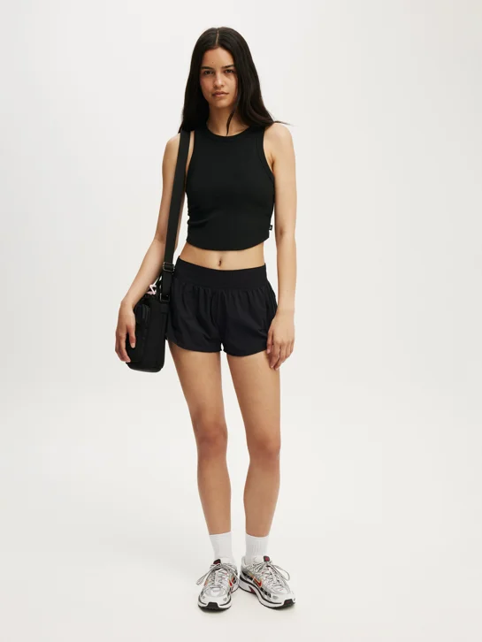 COTTON ON BODY Quần Ngắn Thể Thao Nữ-Active Curve Hem Short