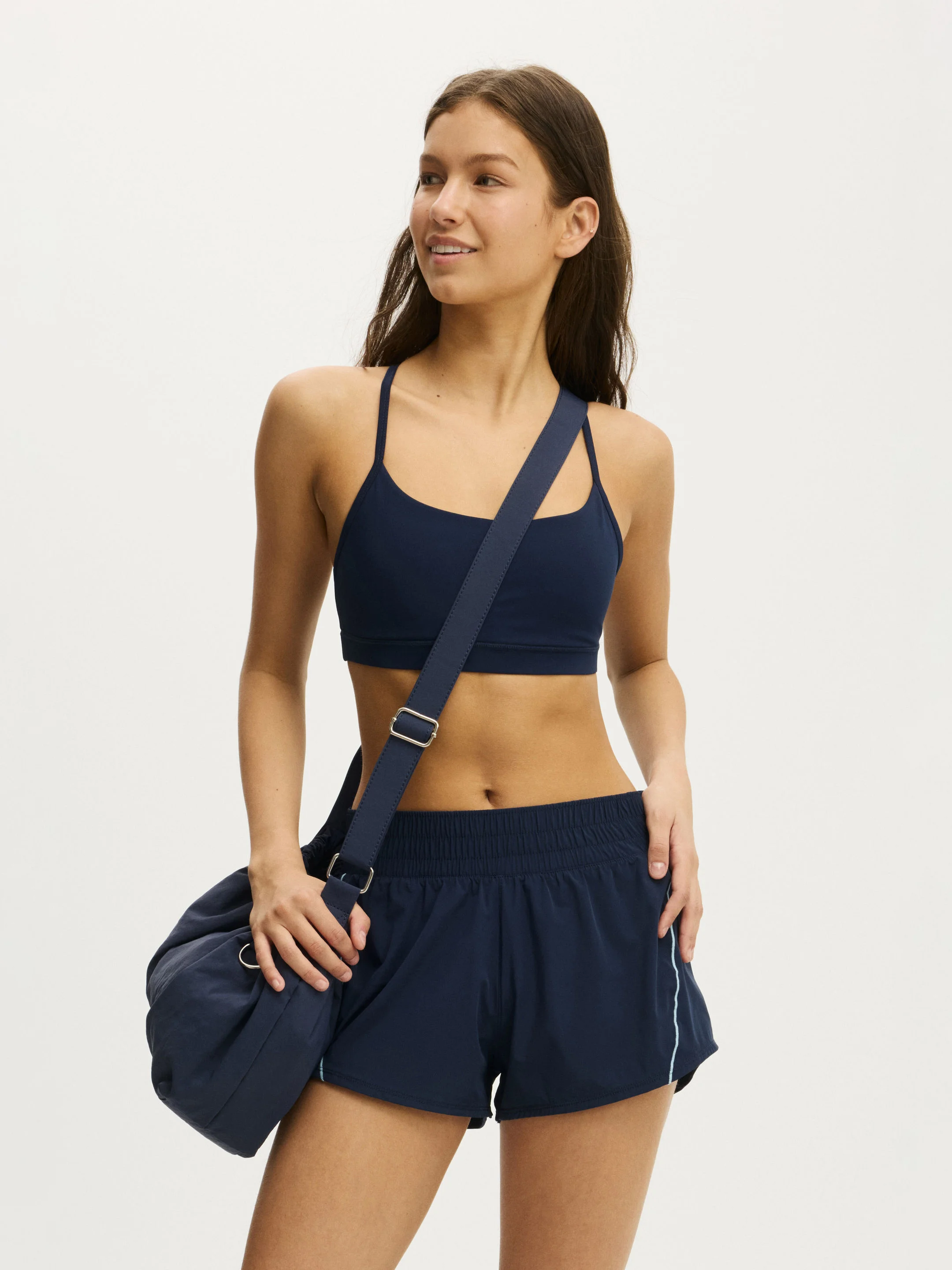 COTTON ON BODY Quần Ngắn Thể Thao Nữ-Active Curve Hem Short