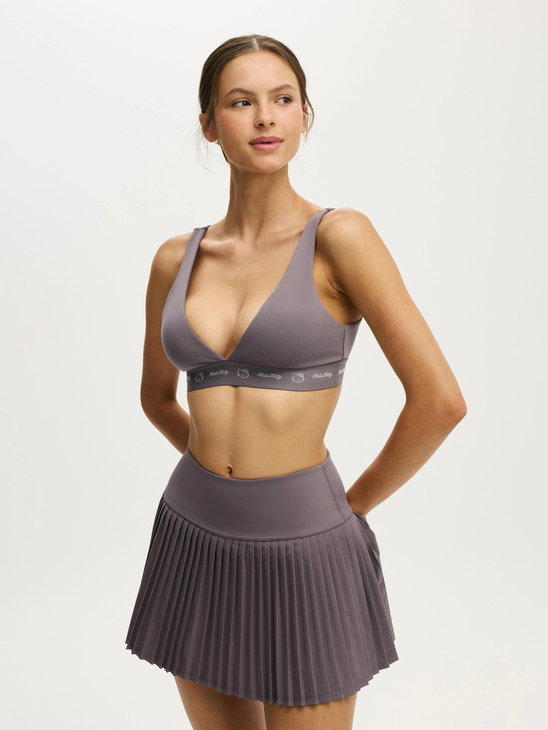 COTTON ON BODY Áo Bra Thể Thao Nữ - Ultra Soft Deep Plunge Crop
