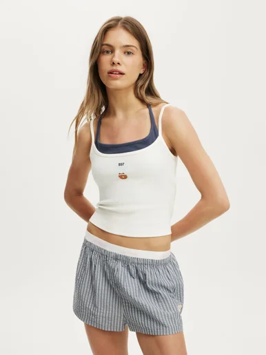 COTTON ON BODY Áo Hai Dây Nữ - Double Layer Cami