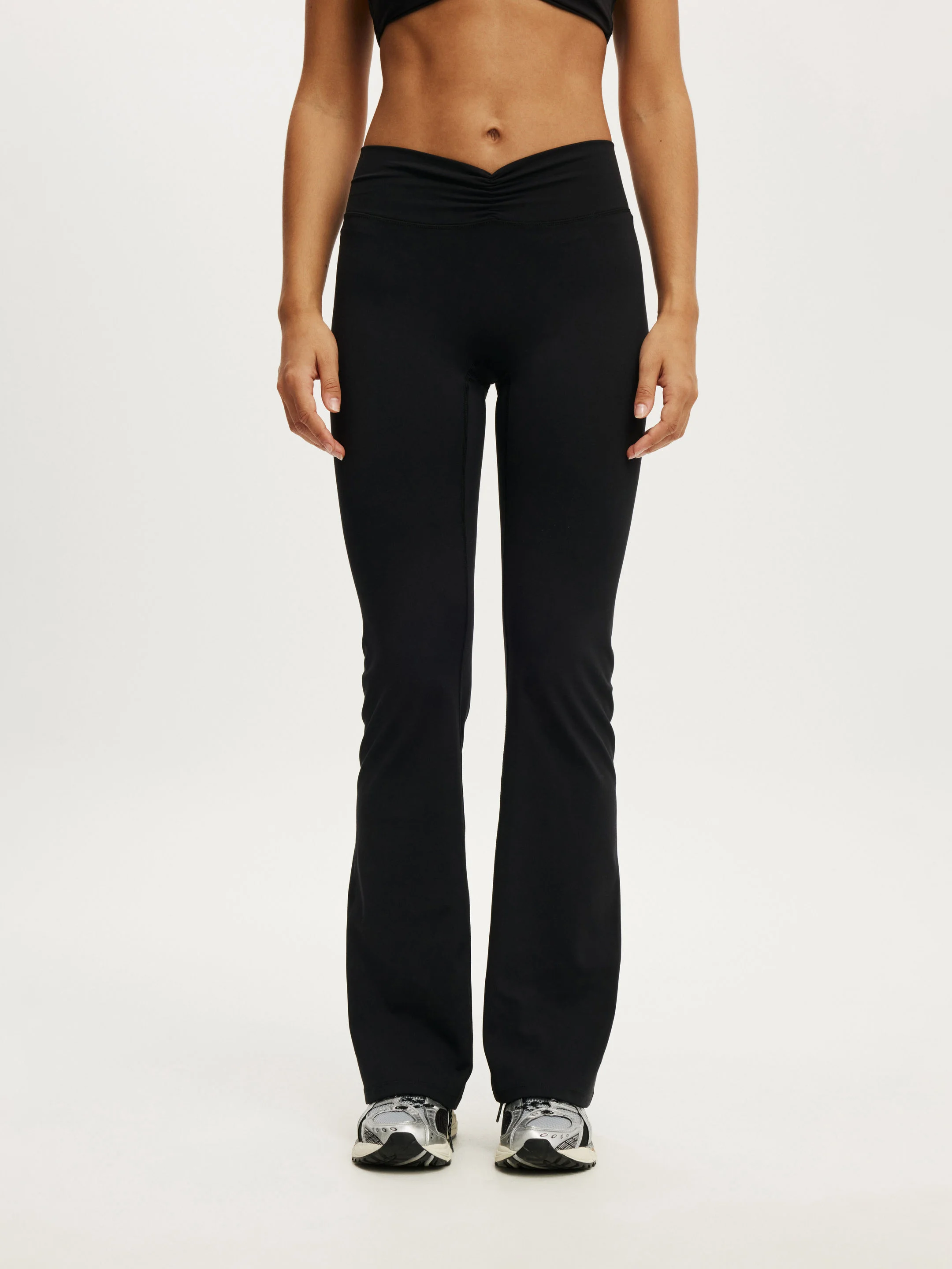 COTTON ON BODY Quần Thun Ống Loe Nữ - Ultra Soft Scrunch Front Flare