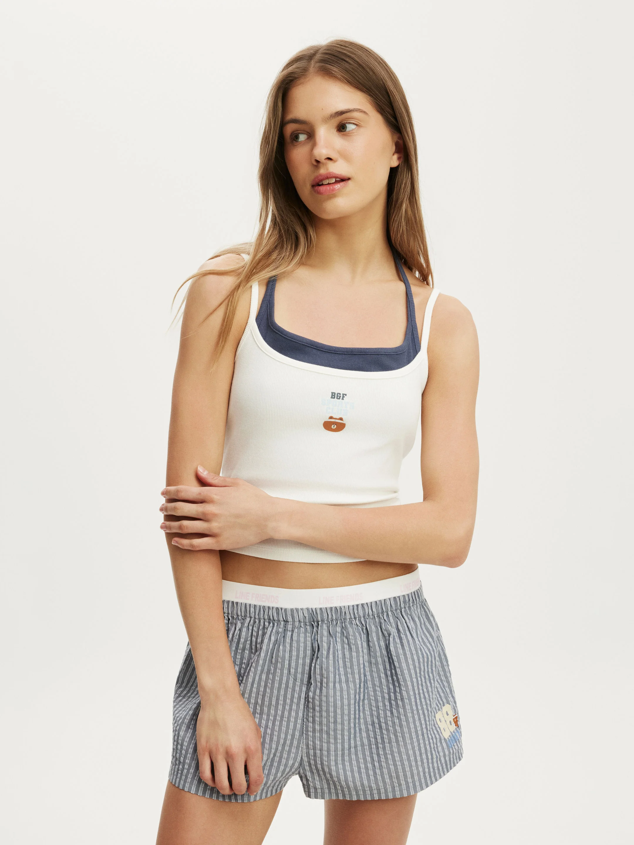COTTON ON BODY Quần Ngắn Nữ - Double Layer Woven Short