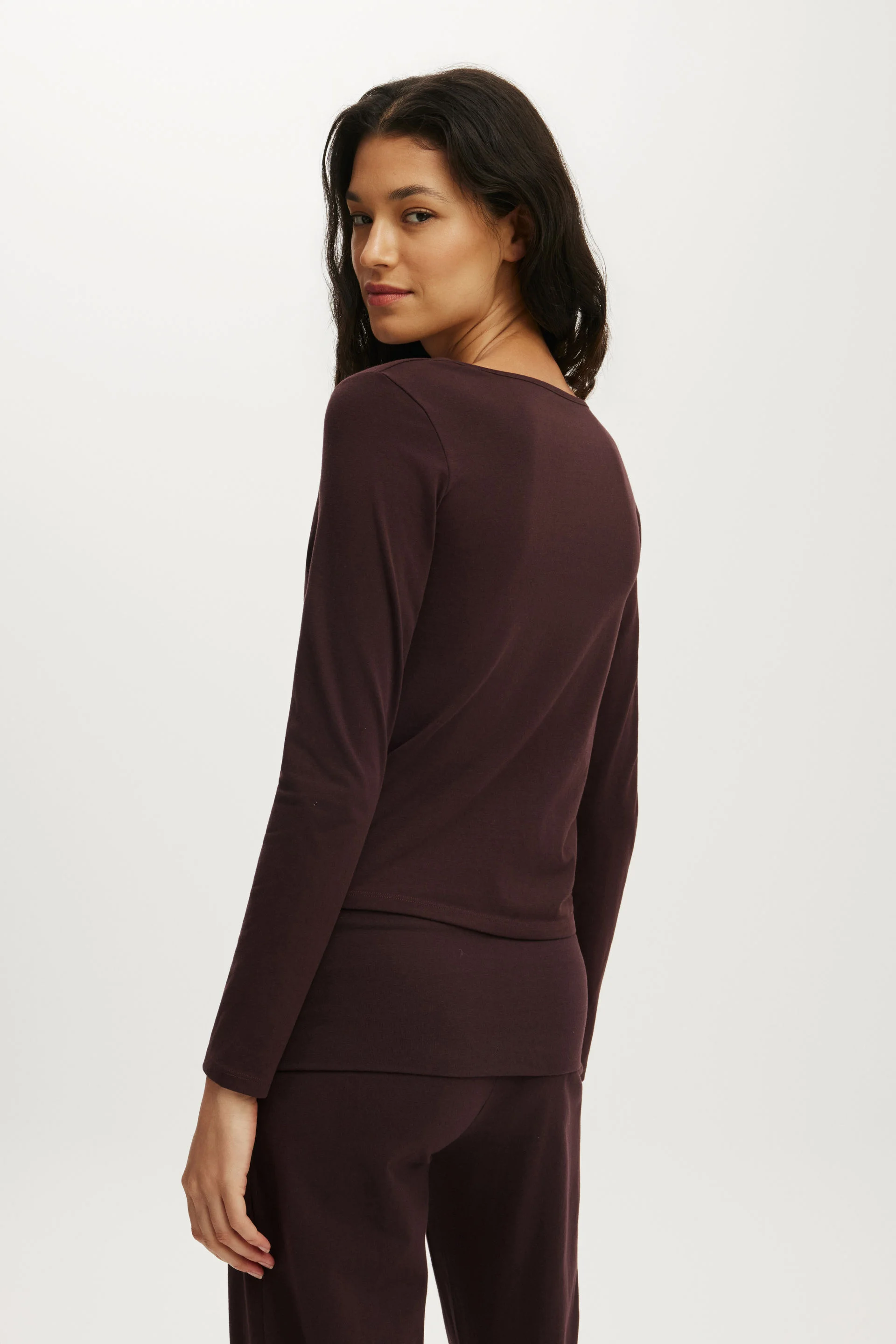 COTTON ON BODY Áo Thun Dài Tay Nữ - Dreamy Soft Twist Detail Top